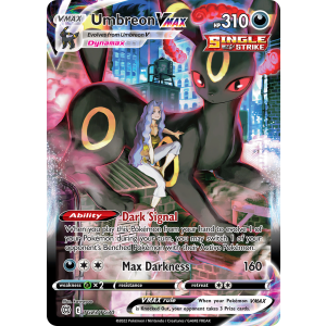 Rare Holo VMAX Umbreon VMAX TG23/30 Pokemon TCG Sword & Shield Brilliant Stars Trainer Gallery