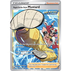 Rare Ultra Rapid Strike Style Mustard TG27/30 Pokemon TCG Sword & Shield Brilliant Stars Trainer Gallery