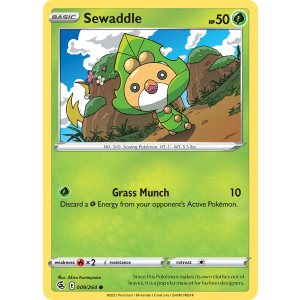 Sewaddle 9/264 Pokemon TCG Sword & Shield Fusion Strike