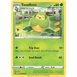 Swadloon 10/264 Pokemon TCG Sword & Shield Fusion Strike