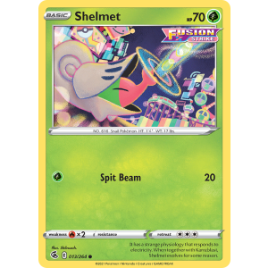 Shelmet 13/264 Pokemon TCG Sword & Shield Fusion Strike