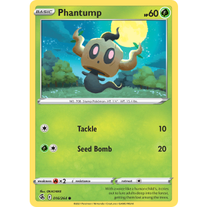 Phantump 16/264 Pokemon TCG Sword & Shield Fusion Strike