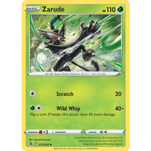 Zarude 27/264 Pokemon TCG Sword & Shield Fusion Strike