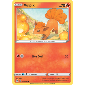 Vulpix 28/264 Pokemon TCG Sword & Shield Fusion Strike