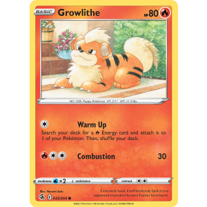 Growlithe 32/264 Pokemon TCG Sword & Shield Fusion Strike