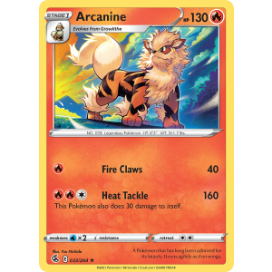 Arcanine 33/264 Pokemon TCG Sword & Shield Fusion Strike