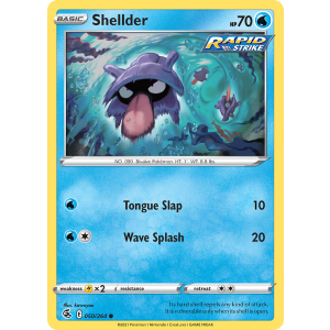 Shellder 50/264 Pokemon TCG Sword & Shield Fusion Strike