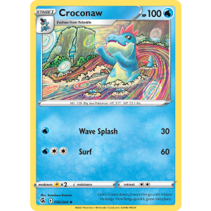 Croconaw 56/264 Pokemon TCG Sword & Shield Fusion Strike