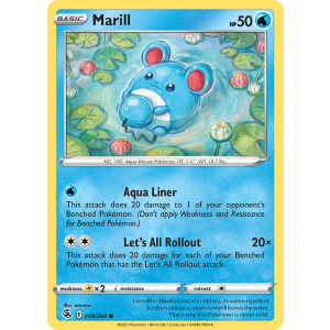 Marill 58/264 Pokemon TCG Sword & Shield Fusion Strike