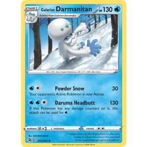 Galarian Darmanitan 72/264 Pokemon TCG Sword & Shield Fusion Strike