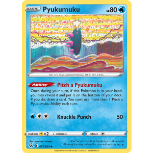 Pyukumuku 77/264 Pokemon TCG Sword & Shield Fusion Strike