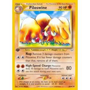 Piloswine 36/64 Pokemon TCG Neo Neo Revelation