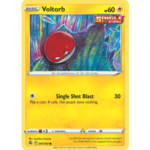 Voltorb 87/264 Pokemon TCG Sword & Shield Fusion Strike