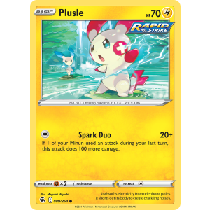 Plusle 89/264 Pokemon TCG Sword & Shield Fusion Strike