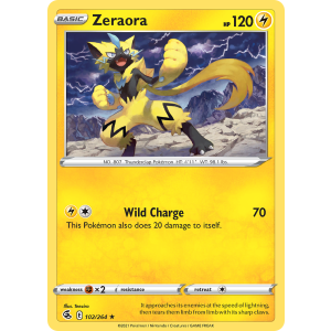 Zeraora 102/264 Pokemon TCG Sword & Shield Fusion Strike