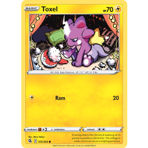 Toxel 105/264 Pokemon TCG Sword & Shield Fusion Strike