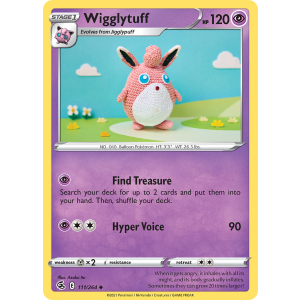 Wigglytuff 111/264 Pokemon TCG Sword & Shield Fusion Strike