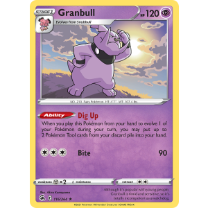 Granbull 116/264 Pokemon TCG Sword & Shield Fusion Strike