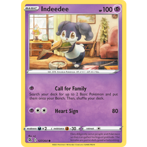 Indeedee 127/264 Pokemon TCG Sword & Shield Fusion Strike