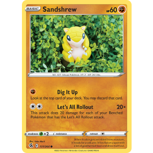 Sandshrew 131/264 Pokemon TCG Sword & Shield Fusion Strike