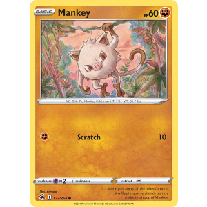 Mankey 133/264 Pokemon TCG Sword & Shield Fusion Strike