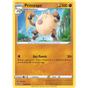 Primeape 134/264 Pokemon TCG Sword & Shield Fusion Strike