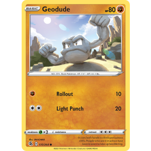 Geodude 135/264 Pokemon TCG Sword & Shield Fusion Strike