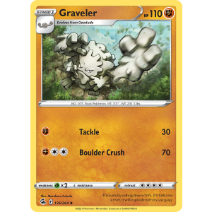 Graveler 136/264 Pokemon TCG Sword & Shield Fusion Strike