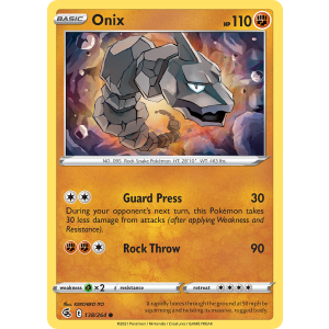 Onix 138/264 Pokemon TCG Sword & Shield Fusion Strike