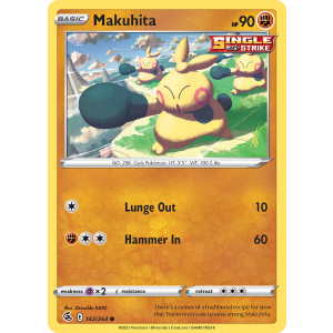 Makuhita 142/264 Pokemon TCG Sword & Shield Fusion Strike