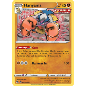 Hariyama 143/264 Pokemon TCG Sword & Shield Fusion Strike