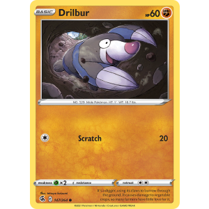 Drilbur 147/264 Pokemon TCG Sword & Shield Fusion Strike