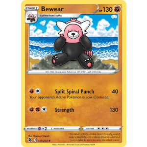 Bewear 151/264 Pokemon TCG Sword & Shield Fusion Strike