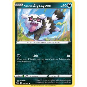 Galarian Zigzagoon 159/264 Pokemon TCG Sword & Shield Fusion Strike