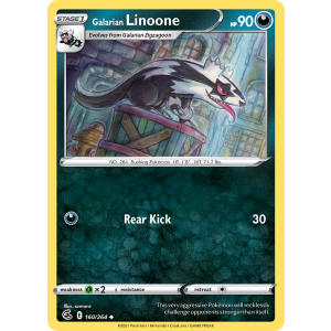 Galarian Linoone 160/264 Pokemon TCG Sword & Shield Fusion Strike