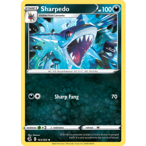 Sharpedo 163/264 Pokemon TCG Sword & Shield Fusion Strike