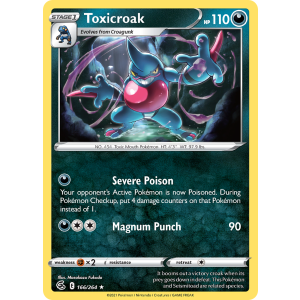 Toxicroak 166/264 Pokemon TCG Sword & Shield Fusion Strike