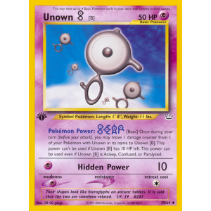 Unown B 39/64 Pokemon TCG Neo Neo Revelation