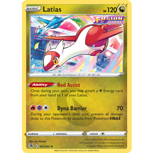 Latias 193/264 Pokemon TCG Sword & Shield Fusion Strike