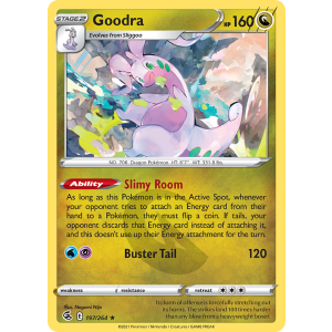 Goodra 197/264 Pokemon TCG Sword & Shield Fusion Strike