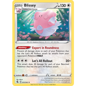 Blissey 203/264 Pokemon TCG Sword & Shield Fusion Strike