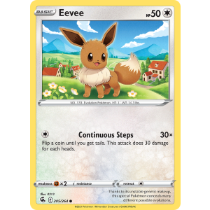 Eevee 205/264 Pokemon TCG Sword & Shield Fusion Strike