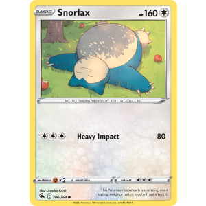 Snorlax 206/264 Pokemon TCG Sword & Shield Fusion Strike