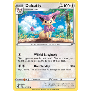 Delcatty 211/264 Pokemon TCG Sword & Shield Fusion Strike