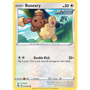 Buneary 212/264 Pokemon TCG Sword & Shield Fusion Strike