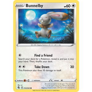 Bunnelby 214/264 Pokemon TCG Sword & Shield Fusion Strike