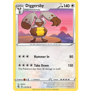 Diggersby 215/264 Pokemon TCG Sword & Shield Fusion Strike