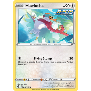 Hawlucha 216/264 Pokemon TCG Sword & Shield Fusion Strike