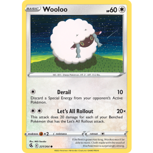 Wooloo 221/264 Pokemon TCG Sword & Shield Fusion Strike