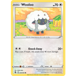 Wooloo 222/264 Pokemon TCG Sword & Shield Fusion Strike